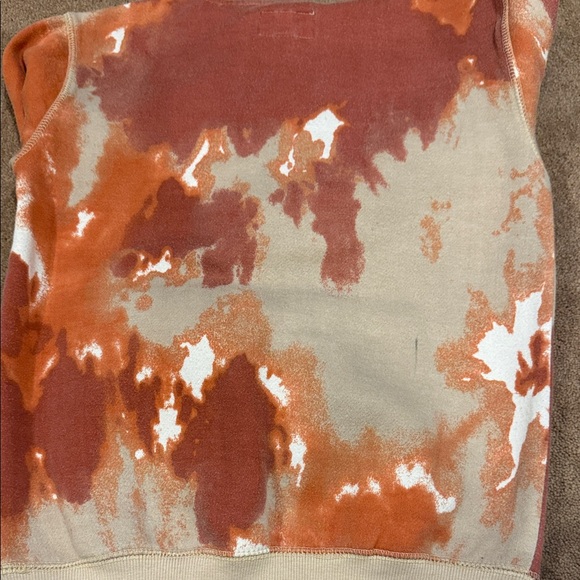 Lucky Brand Tie-Dye Kids Hoodie in Orange and Cream - Picture 6 of 6
